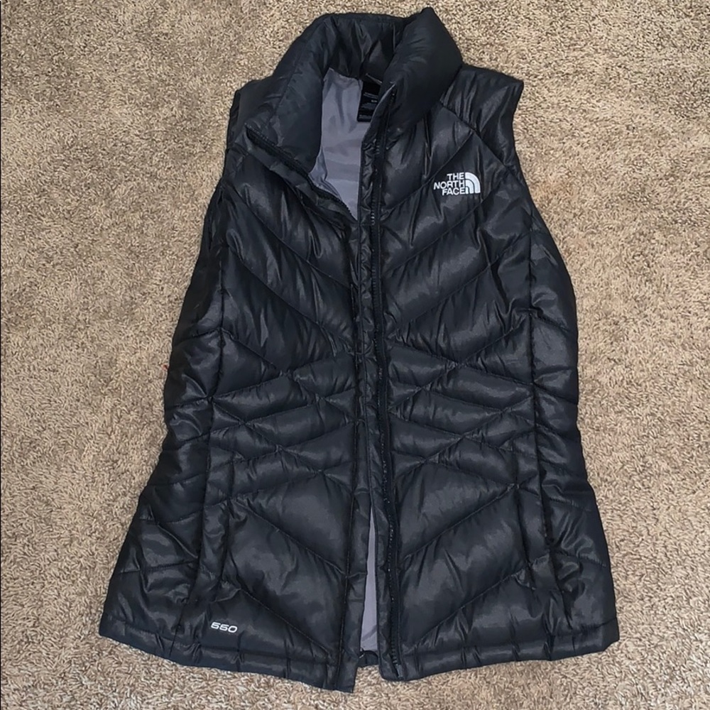 north face grey vest
